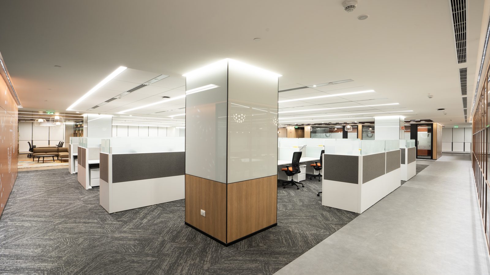 AMD โ engineered ceiling installation by Unicorn