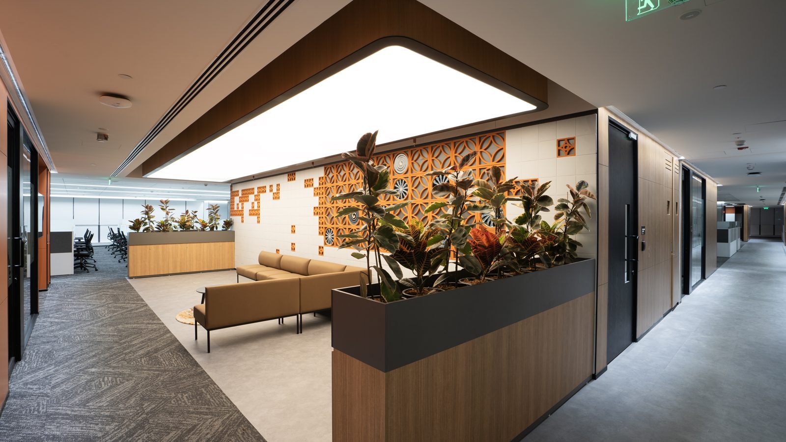 AMD โ engineered ceiling installation by Unicorn