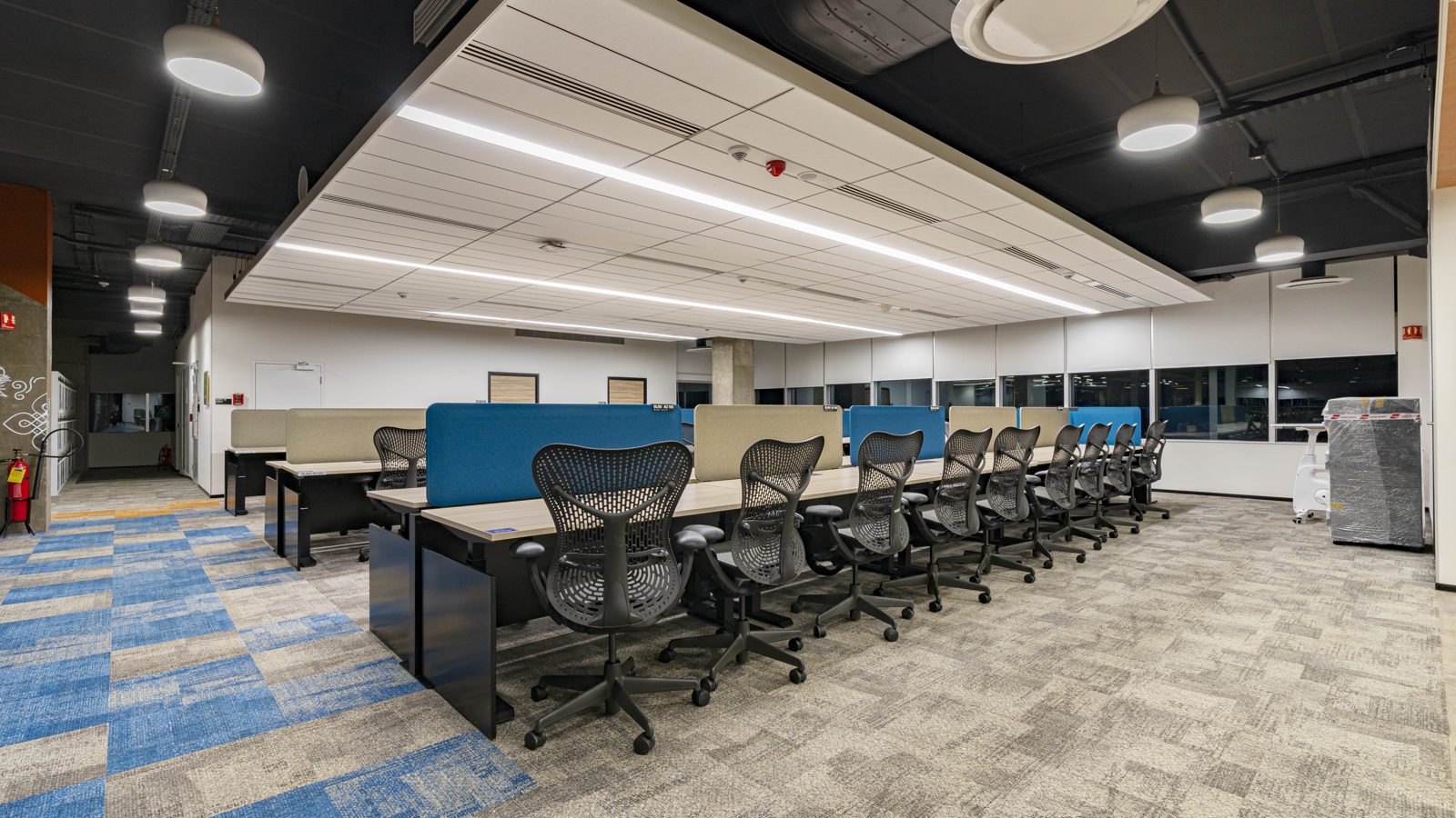 SAP โ engineered ceiling installation by Unicorn