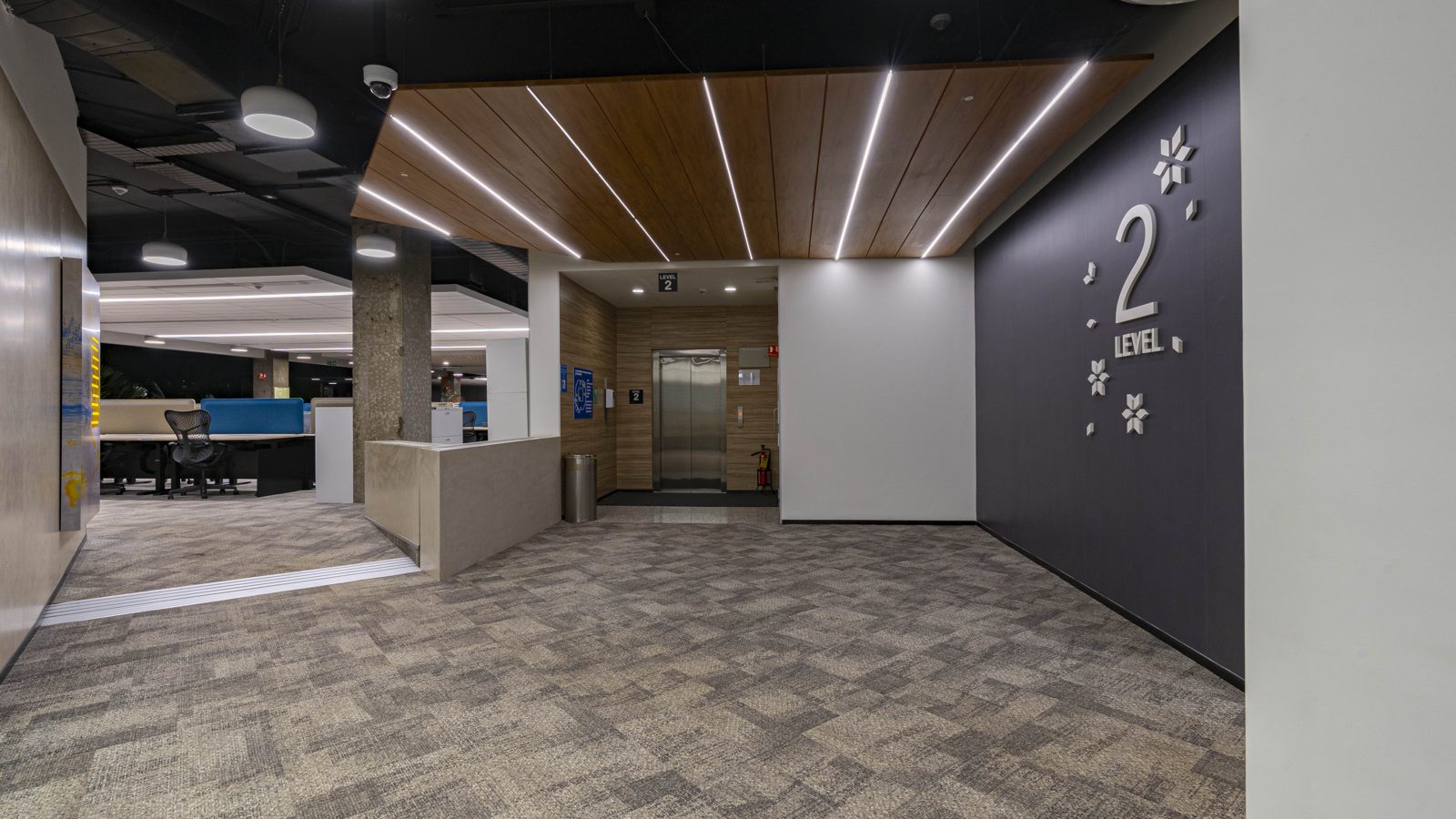 SAP โ engineered ceiling installation by Unicorn