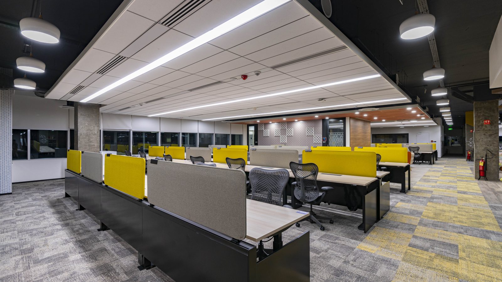 SAP โ engineered ceiling installation by Unicorn