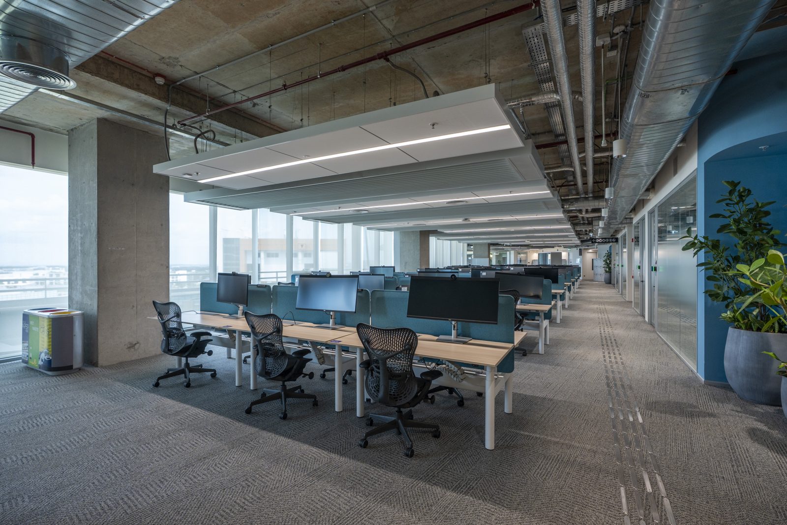 SAP โ engineered ceiling installation by Unicorn