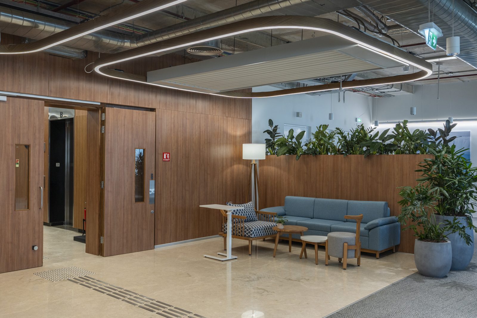 SAP โ engineered ceiling installation by Unicorn