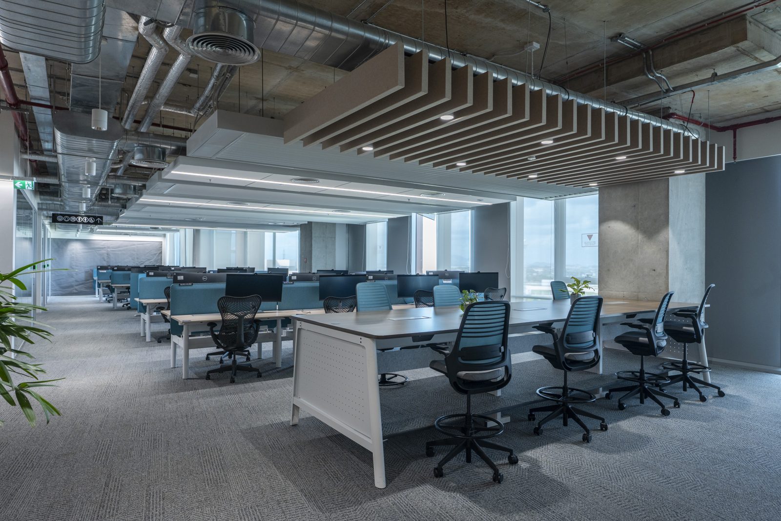 SAP โ engineered ceiling installation by Unicorn