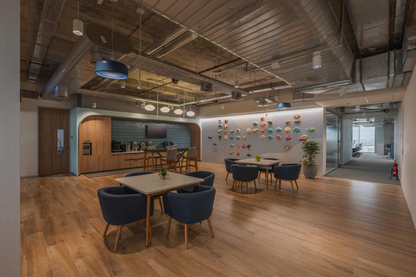 SAP โ engineered ceiling installation by Unicorn