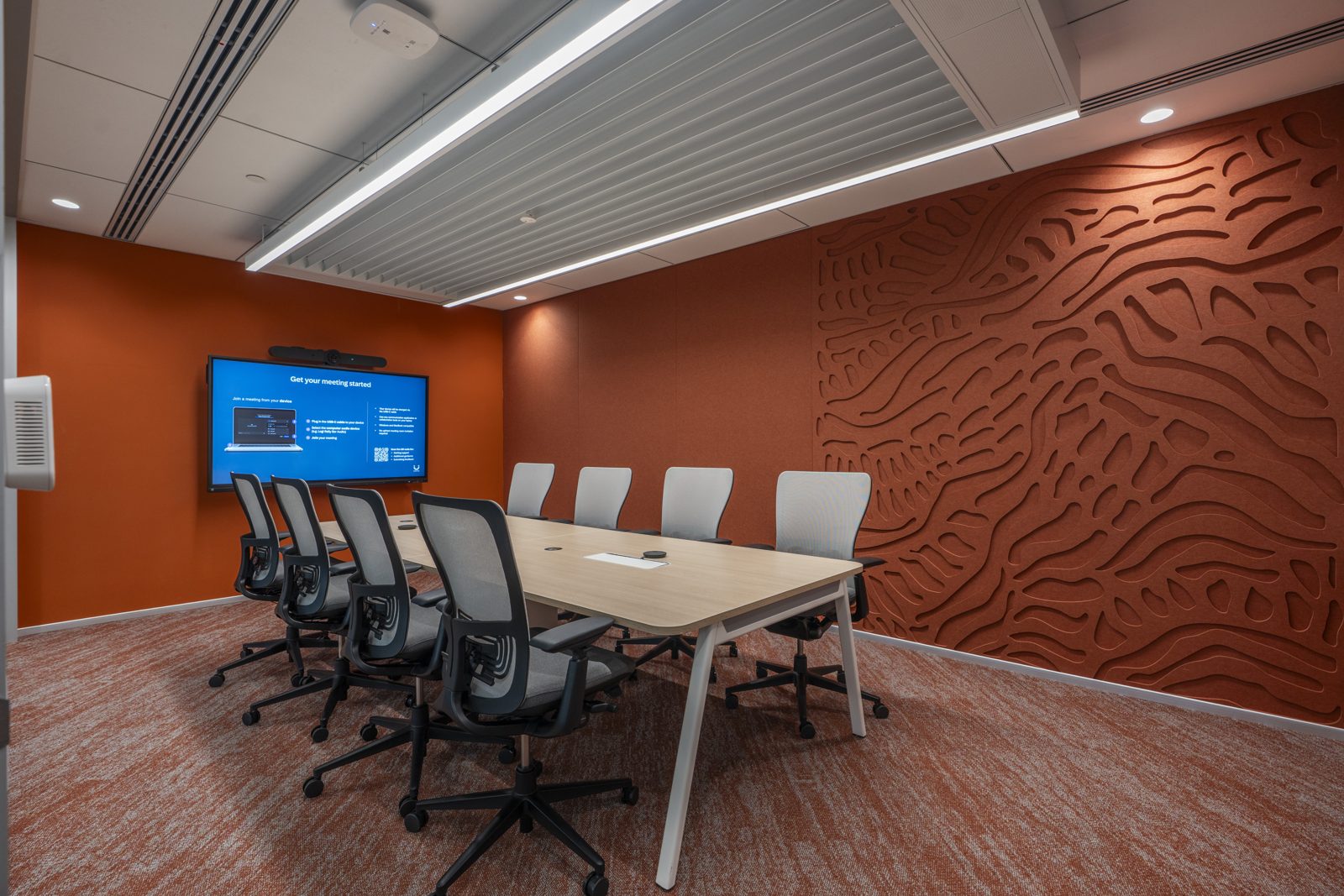SAP โ engineered ceiling installation by Unicorn