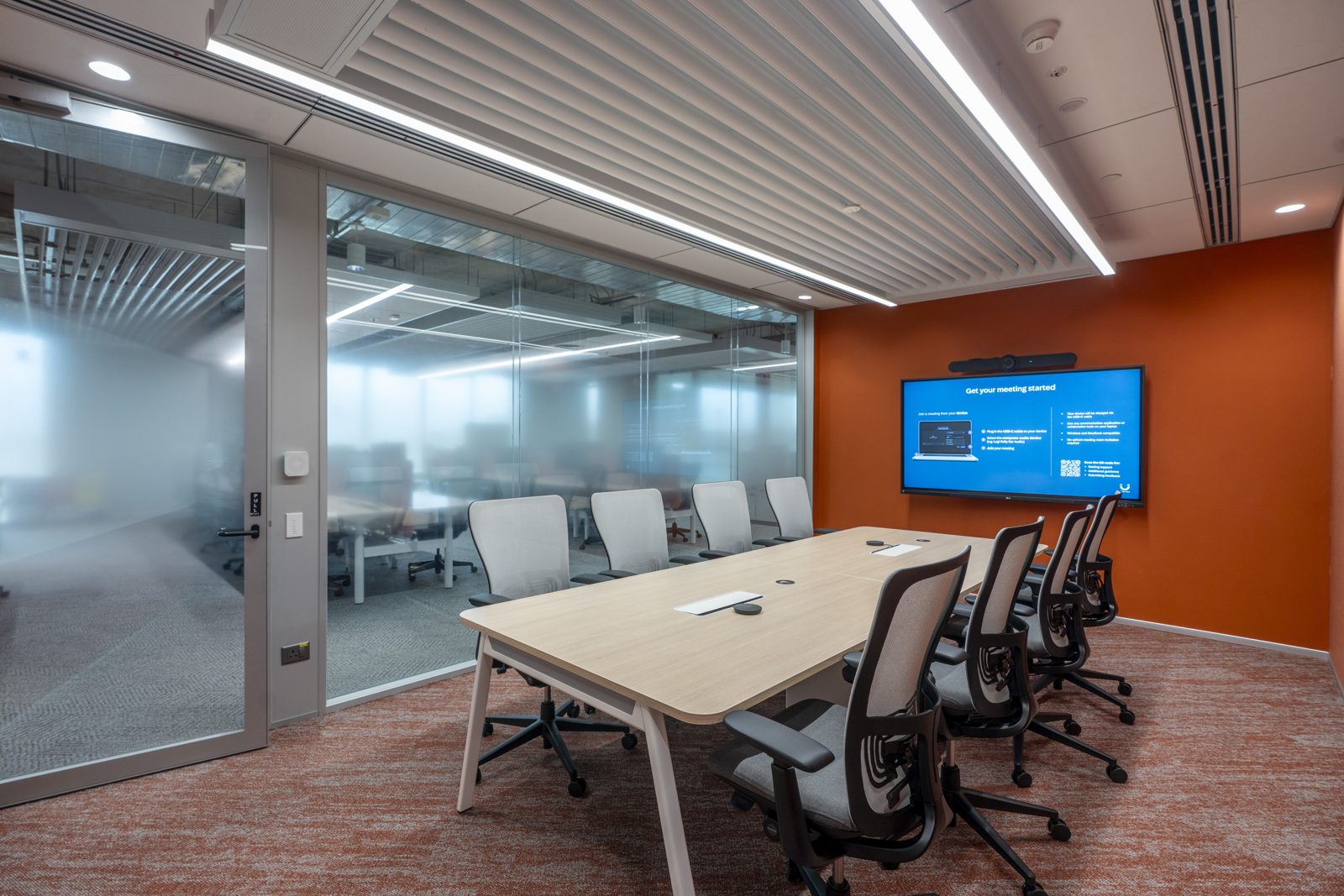 SAP โ engineered ceiling installation by Unicorn