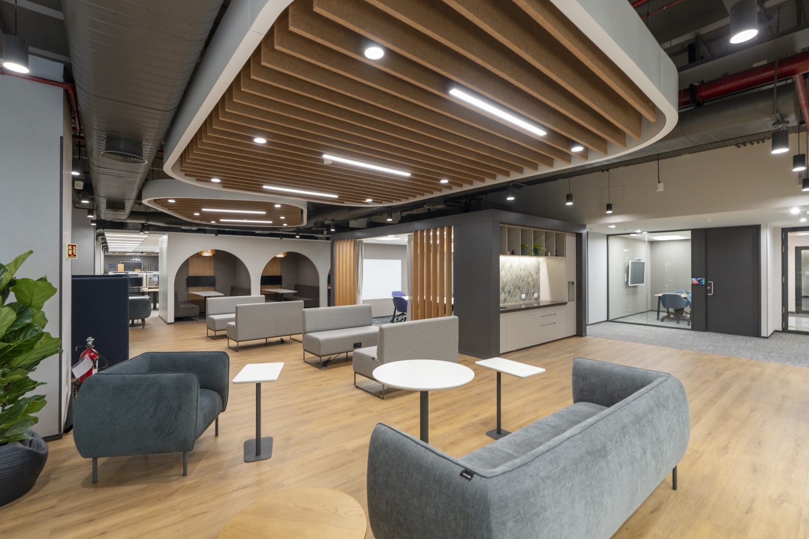 TCS โ engineered ceiling installation by Unicorn