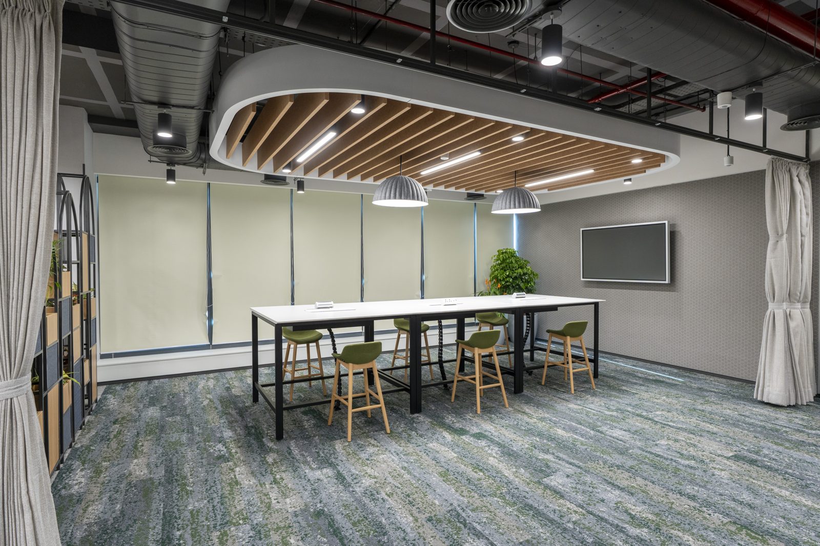 TCS โ engineered ceiling installation by Unicorn