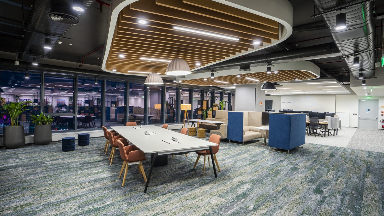 TCS โ engineered ceiling installation by Unicorn